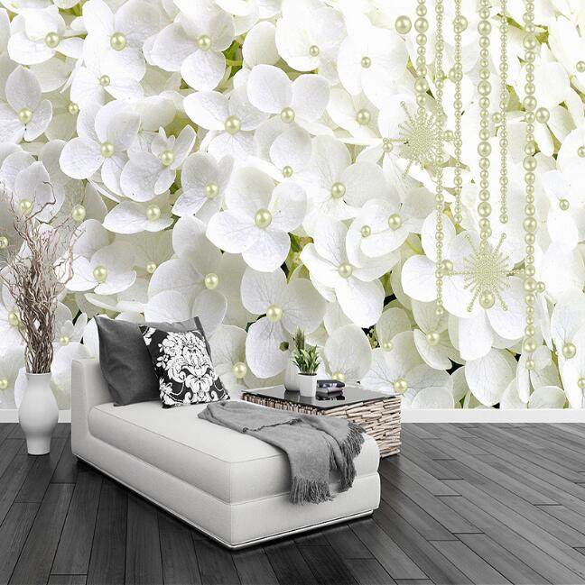کاغذ دیواری زیبای سه بعدی اتاق پذیرائی