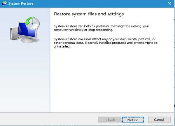 systemrestore