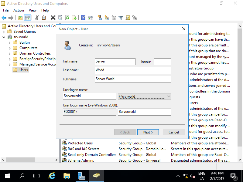 ezafekardanuserdarwindowsserver
