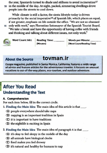 tarjomehintermediateselectreading