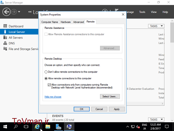 setting remotedesktop